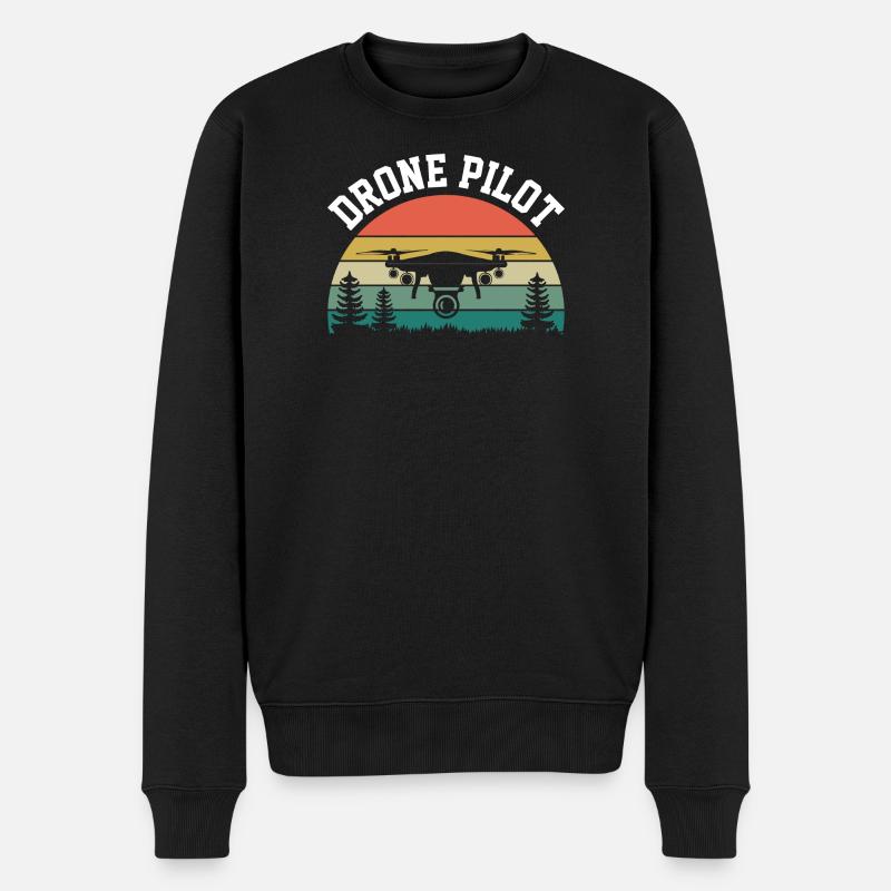 Pilote de drone - Pull Premium bio Homme - noir