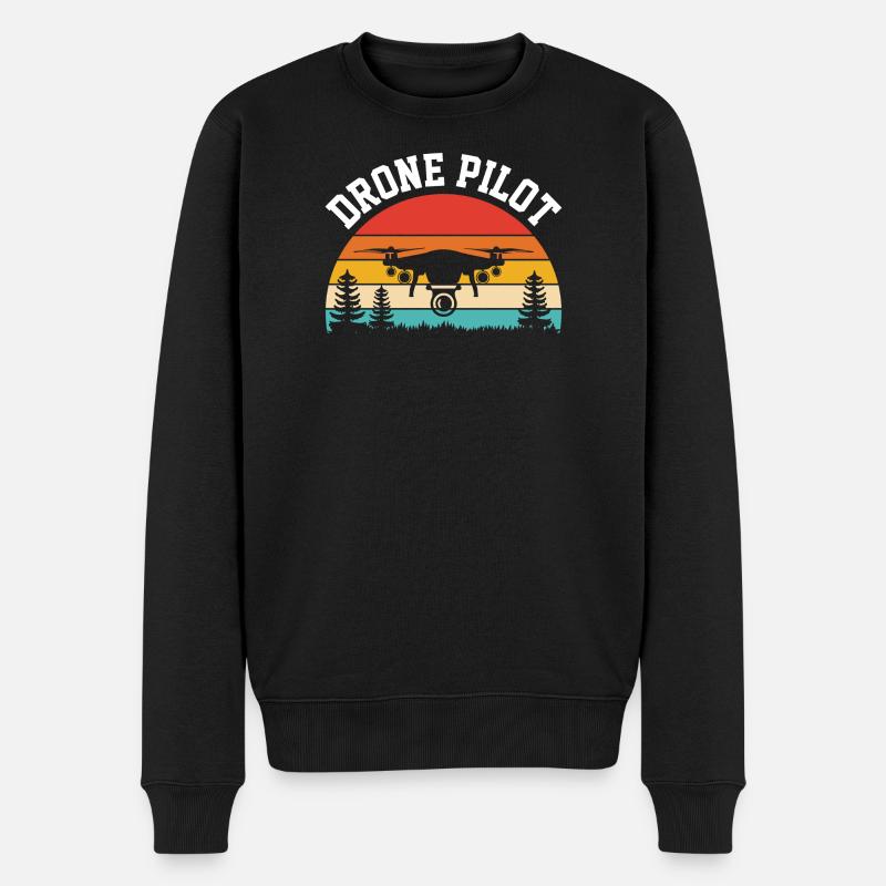 Pilote de drone - Pull Premium bio Homme - noir