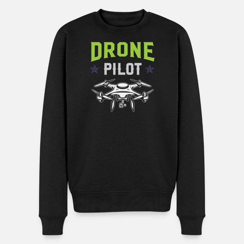 Pilote de drone - Pull Premium bio Homme - noir