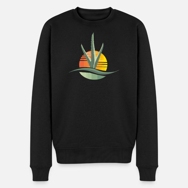 Logo d’aloès - Pull Premium bio Homme - noir