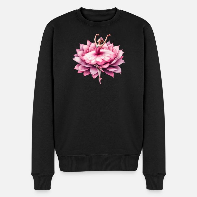 Danseuse de ballet avec tutu - Pull Premium bio Homme - noir