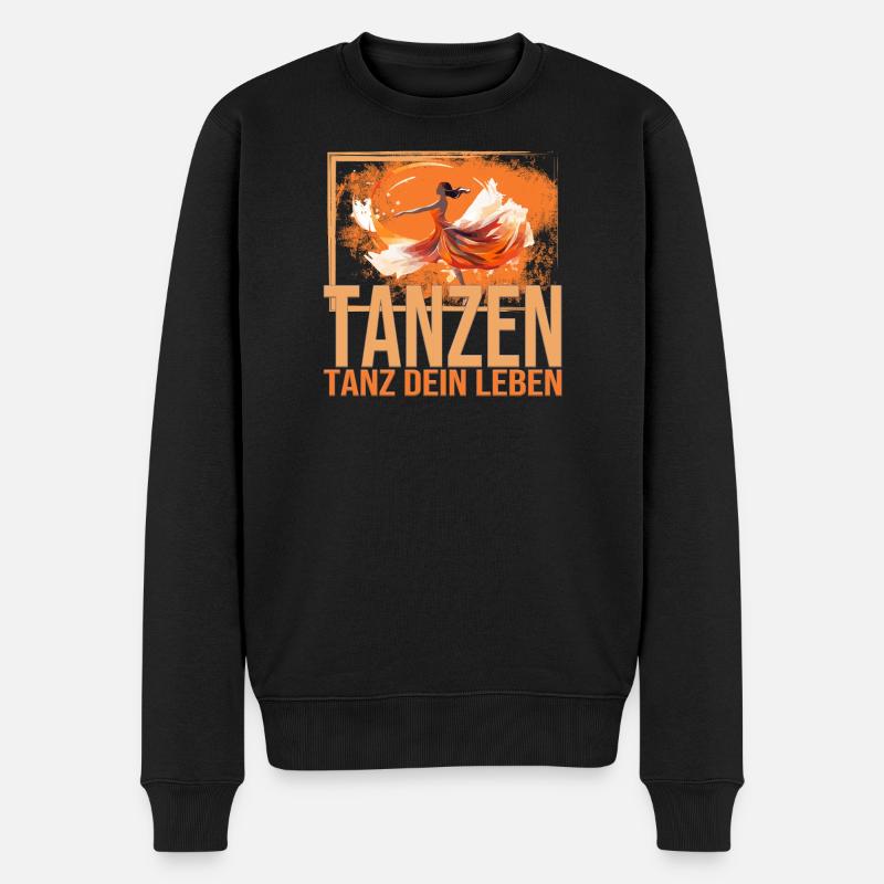 Tanz dein Leben - Männer Premium Bio Pullover - Schwarz