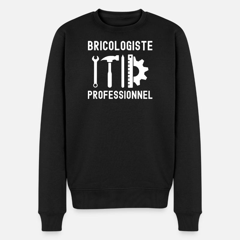 bricoleur bricolage humour - Pull Premium bio Homme - noir