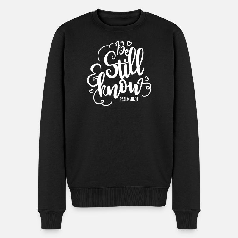 Restez tranquille et sachez - Pull Premium bio Homme - noir