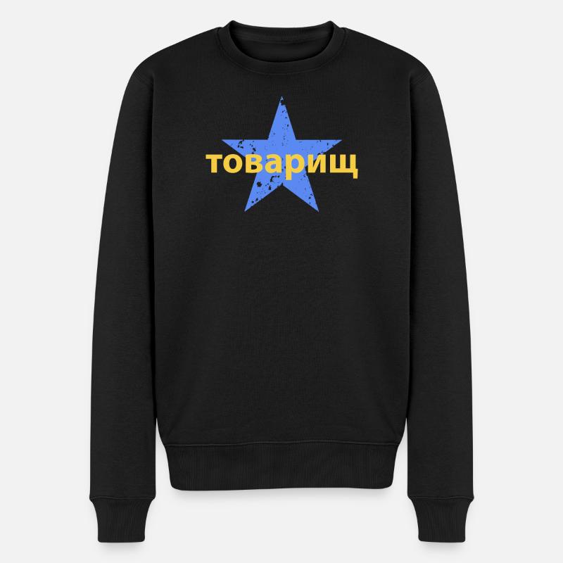 товарищ - Männer Premium Bio Pullover - Schwarz