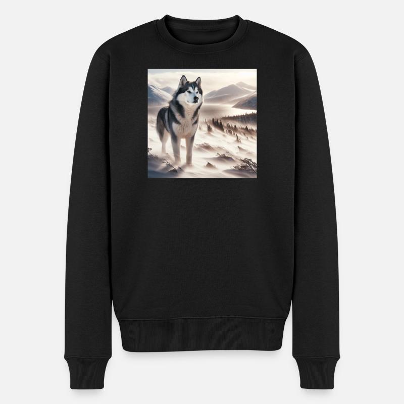 Rauque - Pull Premium bio Homme - noir