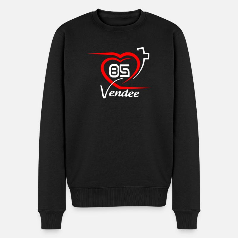 Vendée - Männer Premium Bio Pullover - Schwarz