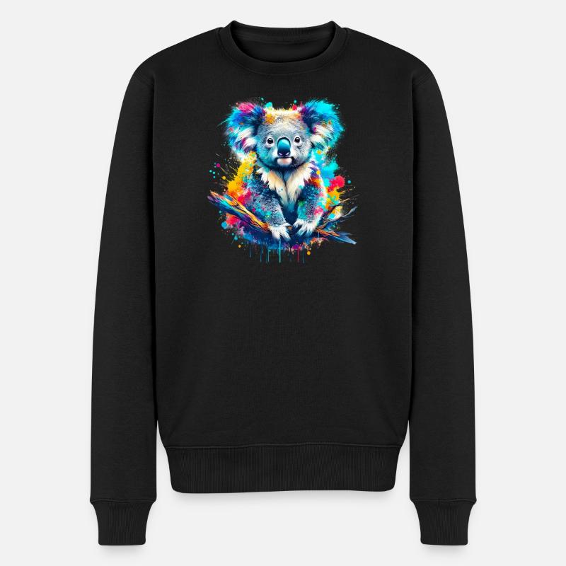 Koala - Pull Premium bio Homme - noir