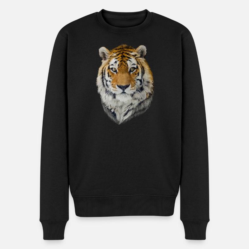 Tigre - Pull Premium bio Homme - noir