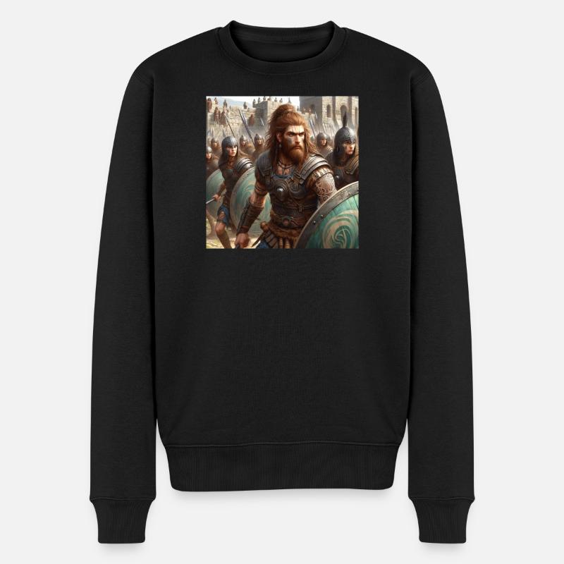 Les Celtibères défendent la Numancia - Pull Premium bio Homme - noir