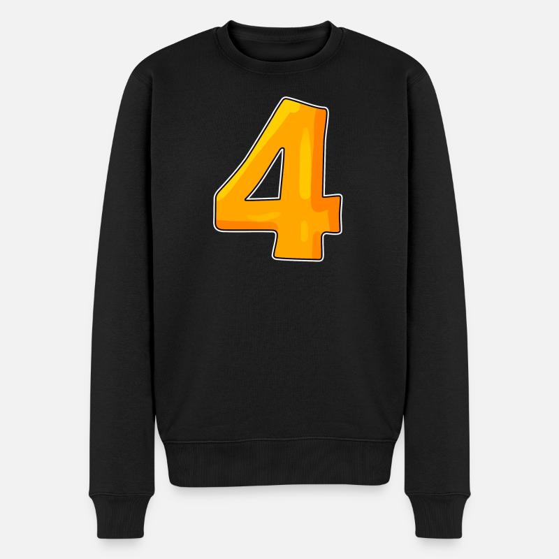 Numéro numéro 4 - Pull Premium bio Homme - noir