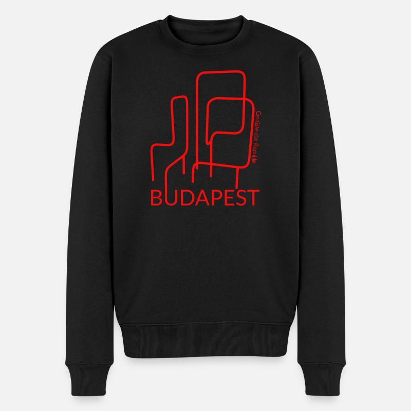Budapest Klettergerüst - Männer Premium Bio Pullover - Schwarz