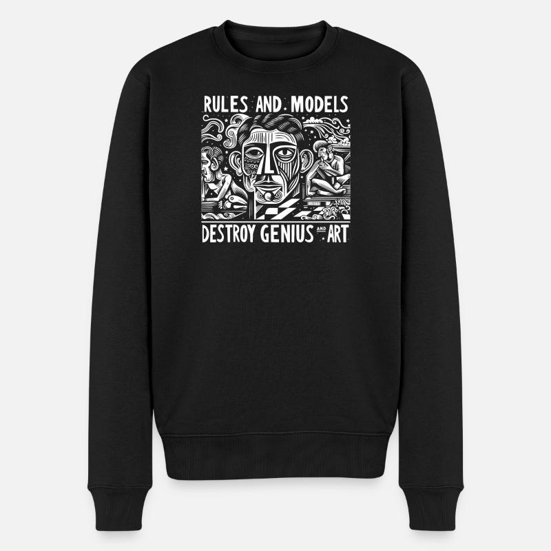 Règles et modèles dans l’art - Pull Premium bio Homme - noir