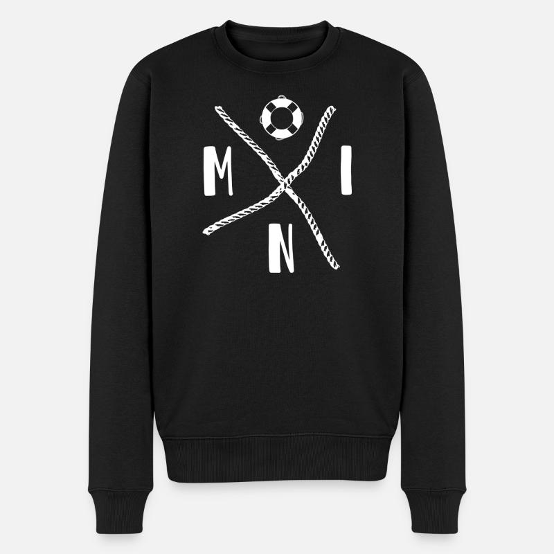 Moin Kreuz - Pull Premium bio Homme - noir