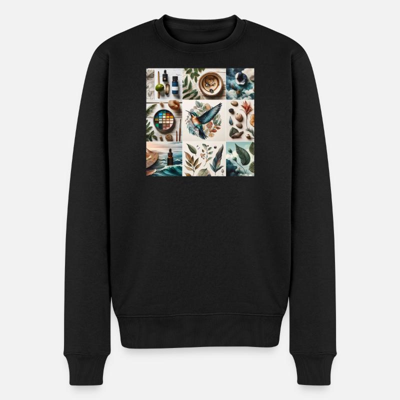 La nature dans l’art - Pull Premium bio Homme - noir