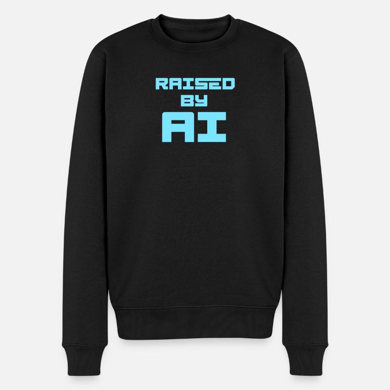 ÉLEVÉ PAR L’IA - Pull Premium bio Homme - noir