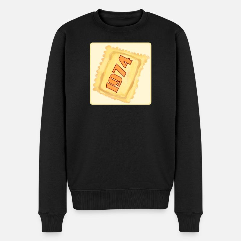 52E ANNIVERSAIRE 1974 PÂTES - Pull Premium bio Homme - noir