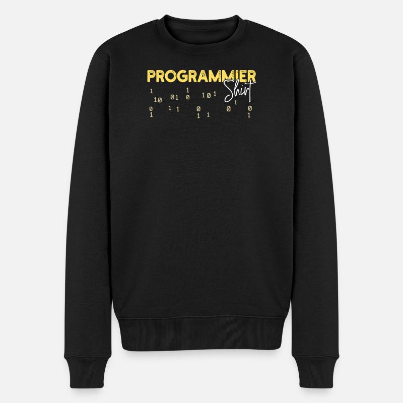Developer Statement Coden Skripting Webentwickler - Männer Premium Bio Pullover - Schwarz