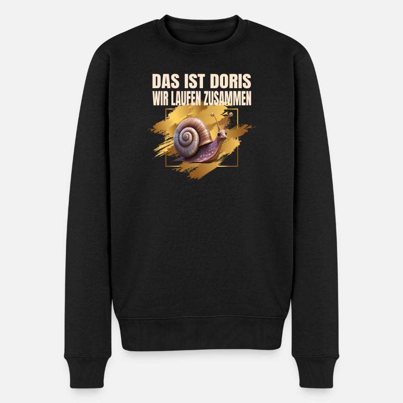 Das ist Doris Wir laufen zusammen - Männer Premium Bio Pullover - Schwarz