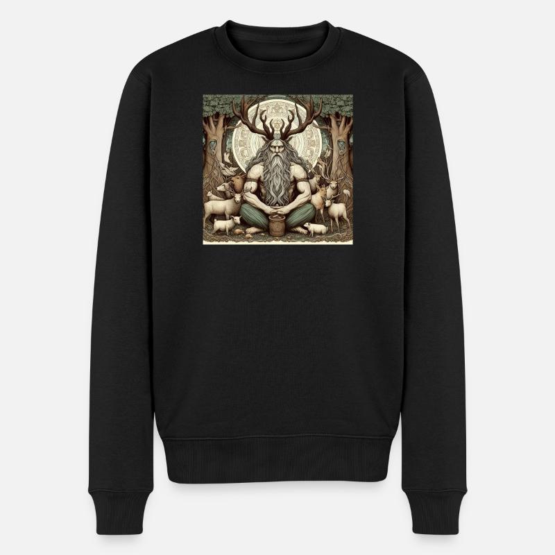 Cernunnos, dieu celte - Pull Premium bio Homme - noir