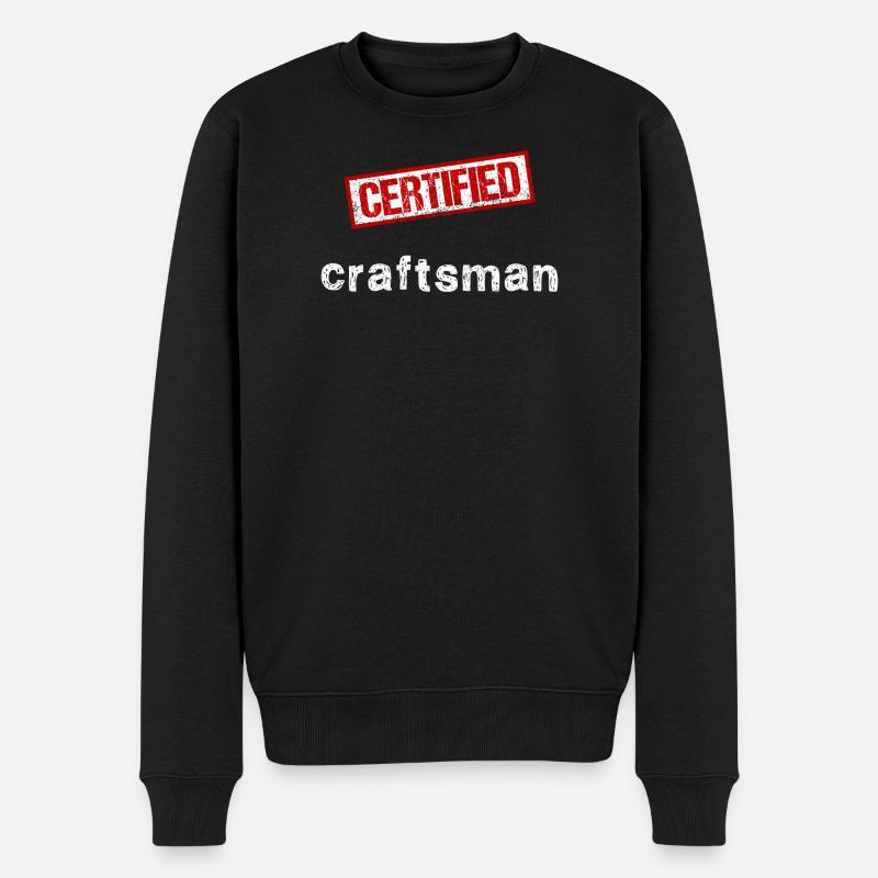 Handwerker - Männer Premium Bio Pullover - Schwarz