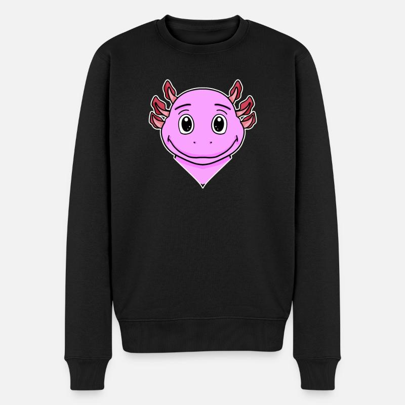 Motif Axolotl Enfants - Pull Premium bio Homme - noir