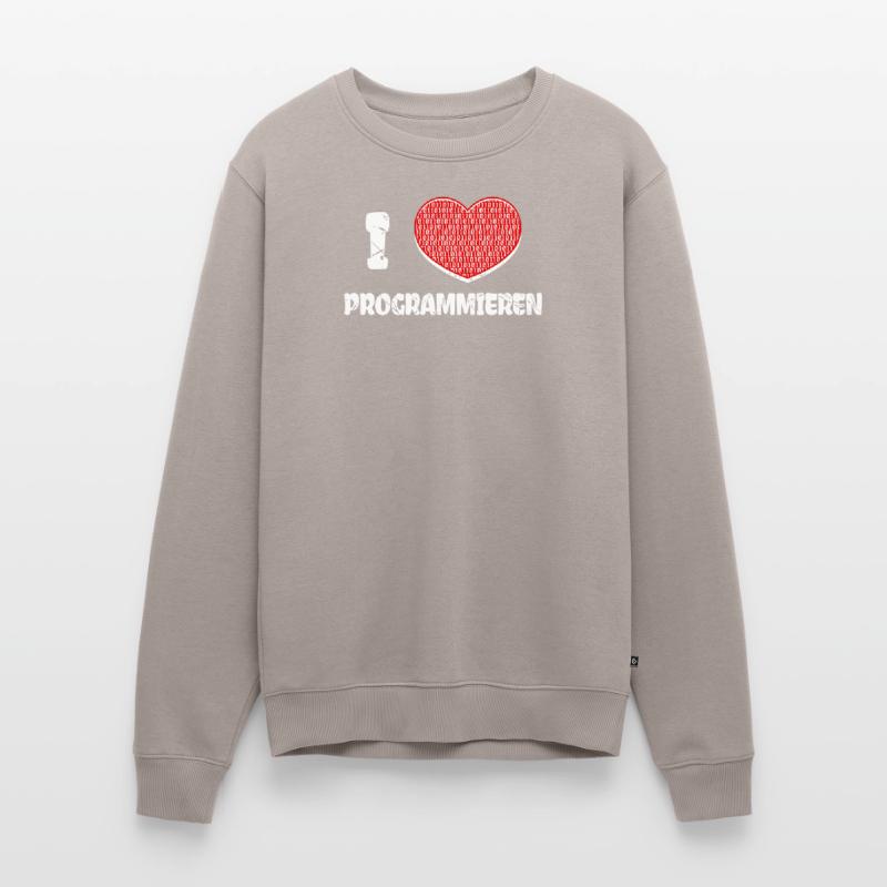 Developer Herz Programmierer Statement Informatik Männer Premium Bio Pullover