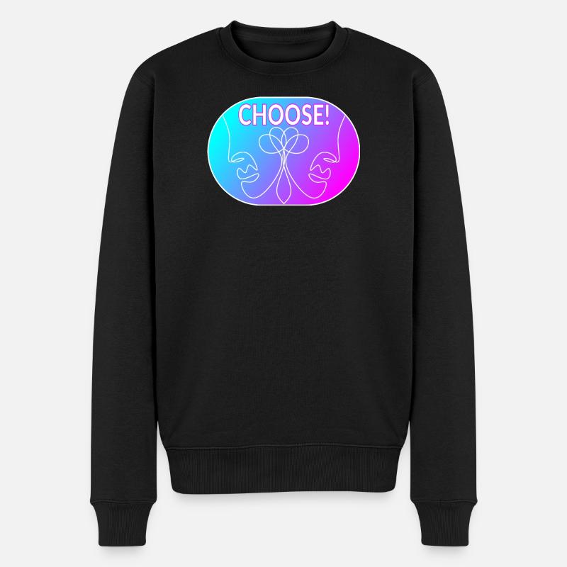 Dessin au trait - Choisir - Pull Premium bio Homme - noir