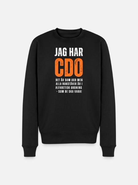 Jag har CDO - Ekologisk premiumtröja herr - svart