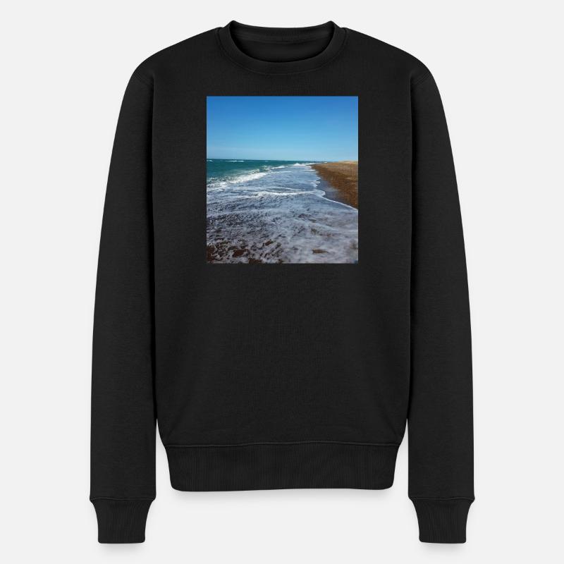 JensJensen - Männer Premium Bio Pullover - Schwarz