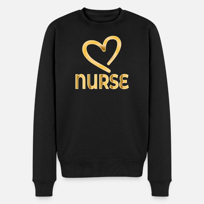 MERCI INFIRMIÈRE - Appréciation - Pull Premium bio Homme - noir