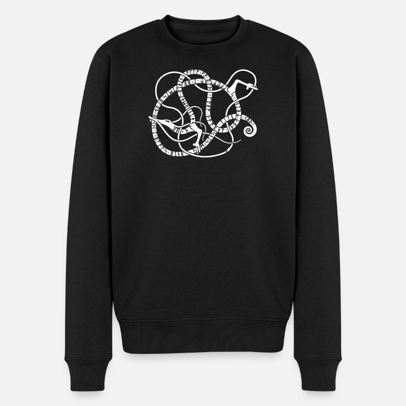 Regin Alla - Männer Premium Bio Pullover - Schwarz