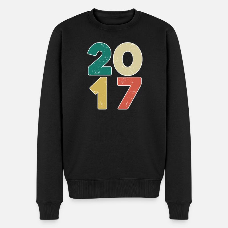 2017 - Year 2017 - Year 2017 - Men's Premium Organic Jumper - black