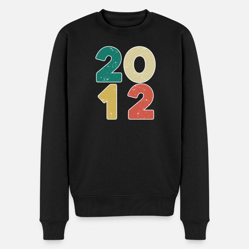 2012 - Année 2012 - Année 2012 - Pull Premium bio Homme - noir