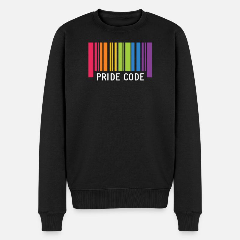 LGBT Pride Monat - Pride Code - Männer Premium Bio Pullover - Schwarz