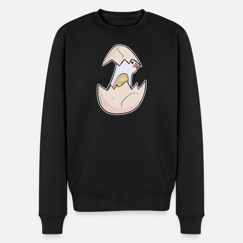 Bébé oiseau colombe motif enfant - Pull Premium bio Homme - noir