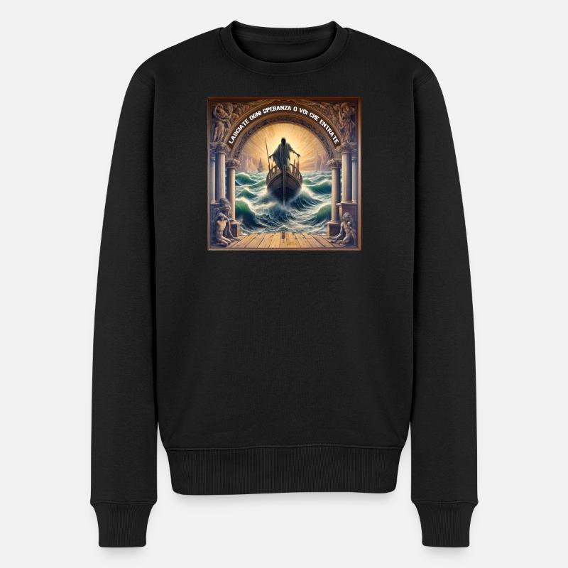 CHARON - Männer Premium Bio Pullover - Schwarz