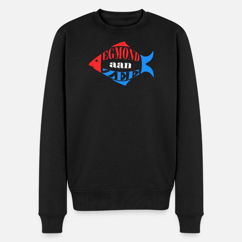 Egmond aan Zee - Männer Premium Bio Pullover - Schwarz