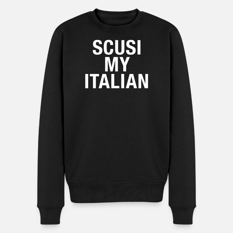 Italie Langue italienne - Pull Premium bio Homme - noir