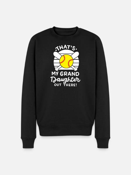 Softball Oma Opa - Männer Premium Bio Pullover - Schwarz