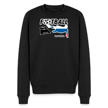 Fußball Fieber Slovenien - Männer Premium Bio Pullover - Schwarz - Vorne - Nico (187cm)