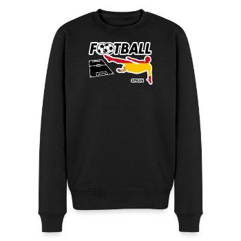 Fußball Fieber Spanien - Männer Premium Bio Pullover - Schwarz - Vorne - Nico (187cm)