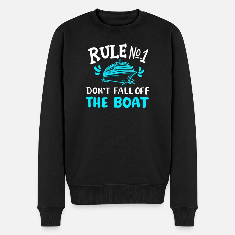 Kreuzfahrtschiff Kreuzfahrt - Männer Premium Bio Pullover - Schwarz