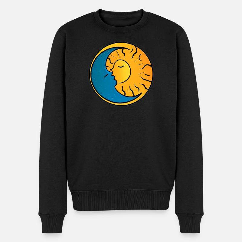 Soleil et Lune - Pull Premium bio Homme - noir