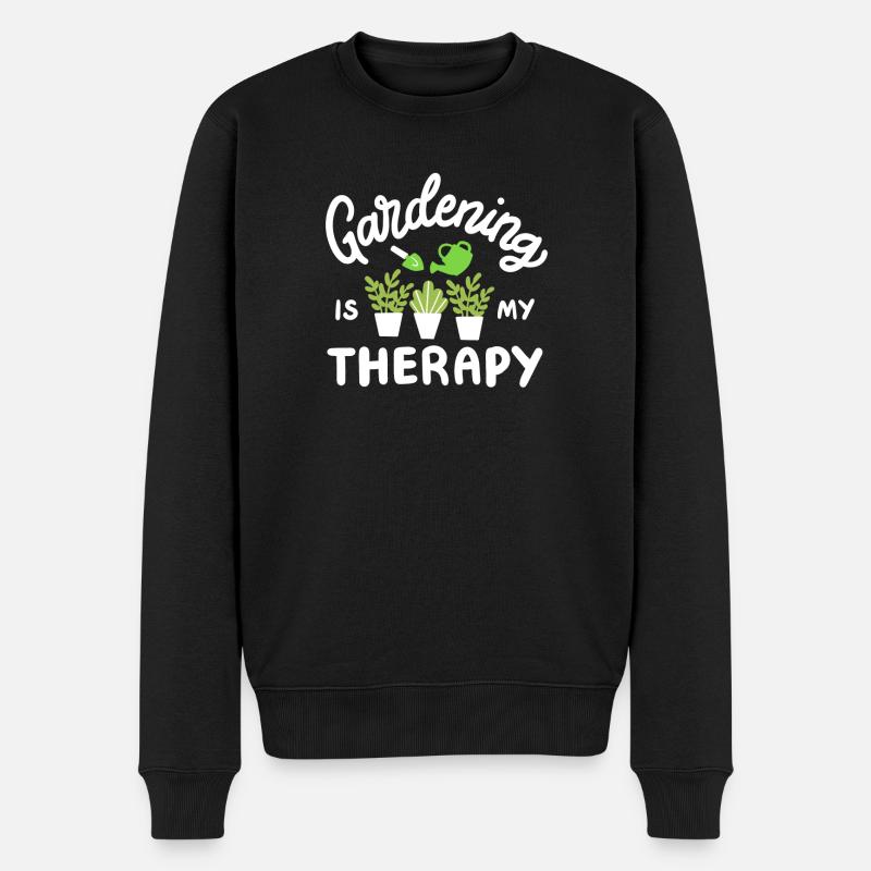Garten Gartenarbeit - Männer Premium Bio Pullover - Schwarz