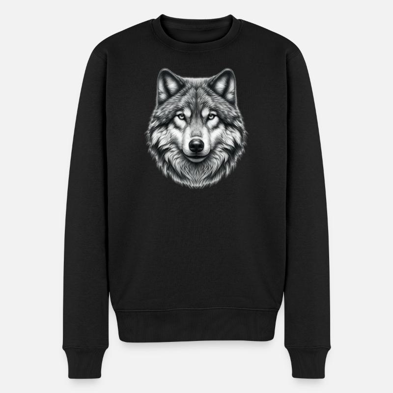 Loup - Pull Premium bio Homme - noir