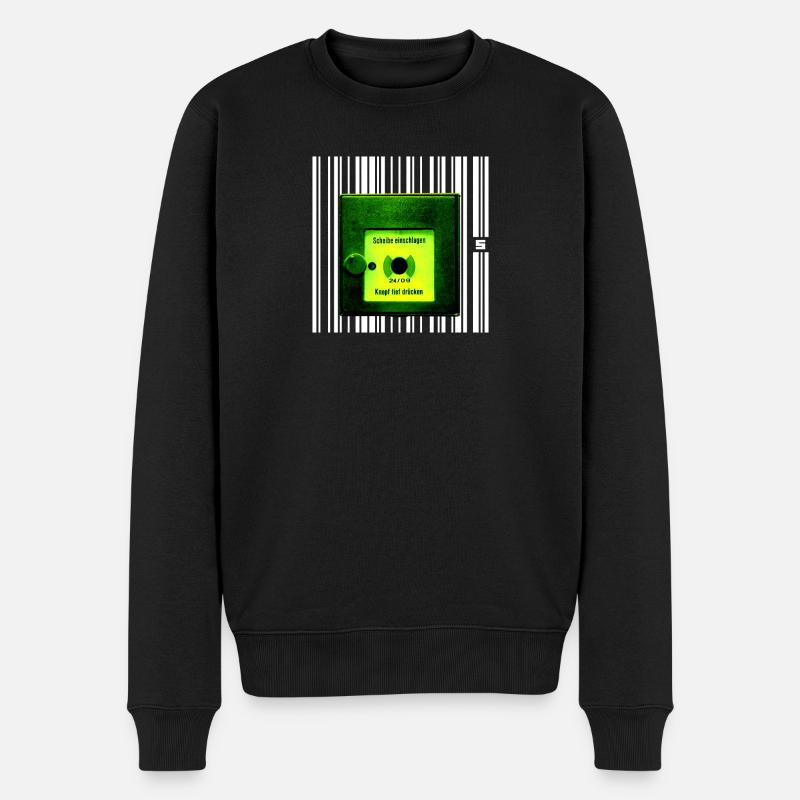 SPOT - GUDE - Männer Premium Bio Pullover - Schwarz