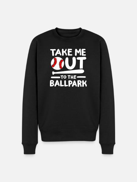 Baseball Baseballspieler - Männer Premium Bio Pullover - Schwarz