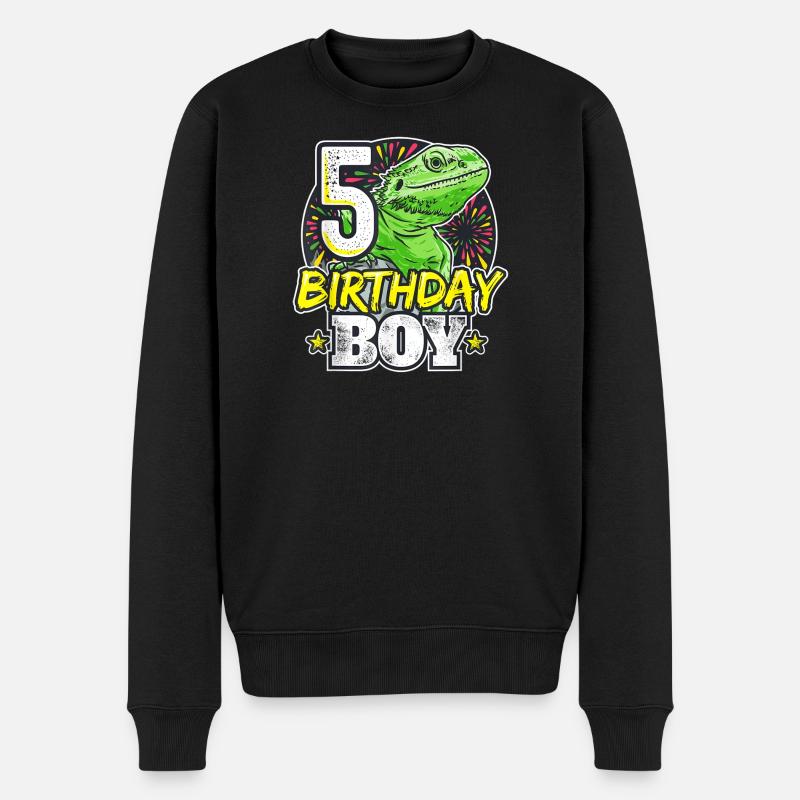 Dino 5e anniversaire garçon - Pull Premium bio Homme - noir