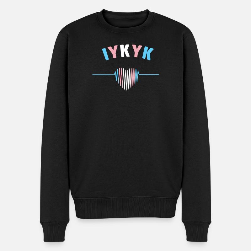 LGBT Pride Monat - IYKYK Transgender - Männer Premium Bio Pullover - Schwarz
